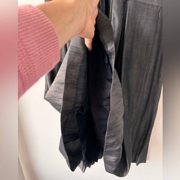 Rachel Roy high neck halter dress with box pleats and pockets - Picture 6 of 12